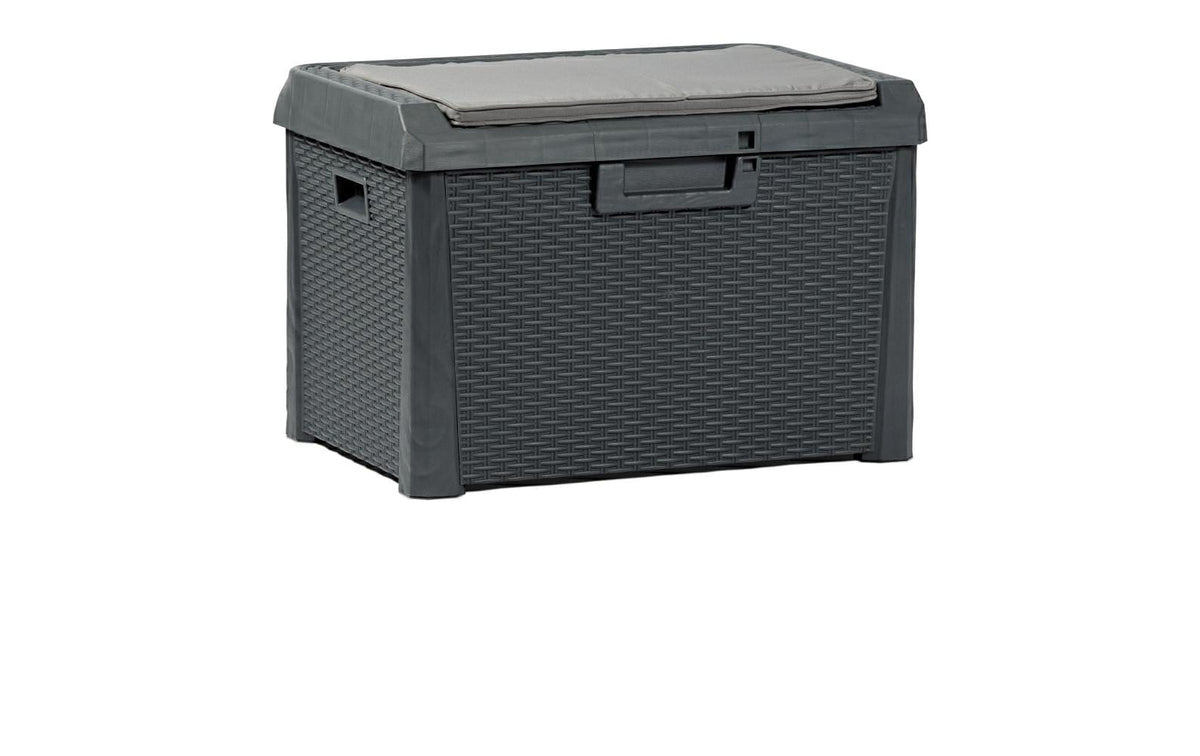 Toomax Santorini Plus Aufbewahrungsbox 125 l – Kunststoff – Anthrazit – 730 × 495 × 505 mm