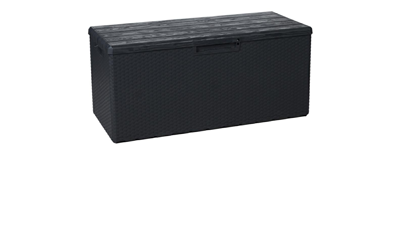 Toomax Portofino Aufbewahrungsbox 340 L – Kunststoff – Anthrazit – UV-beständig – 1237 × 562 × 545 mm