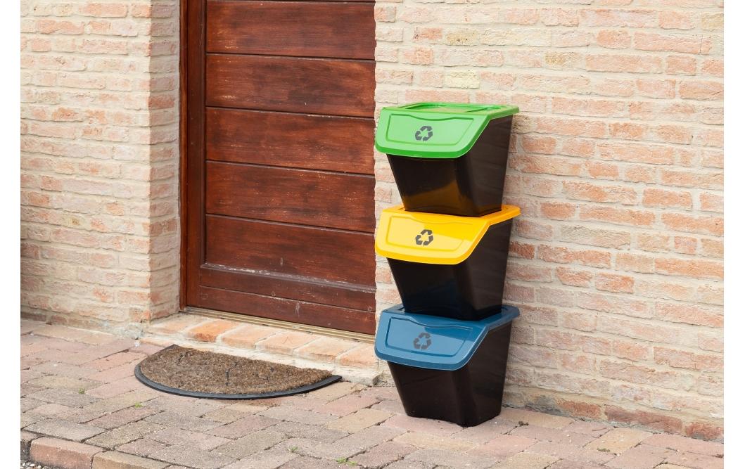 Toomax Recyclingbox Eco – 90 l – Kunststoff – Mehrfarbig – Frostbeständig
