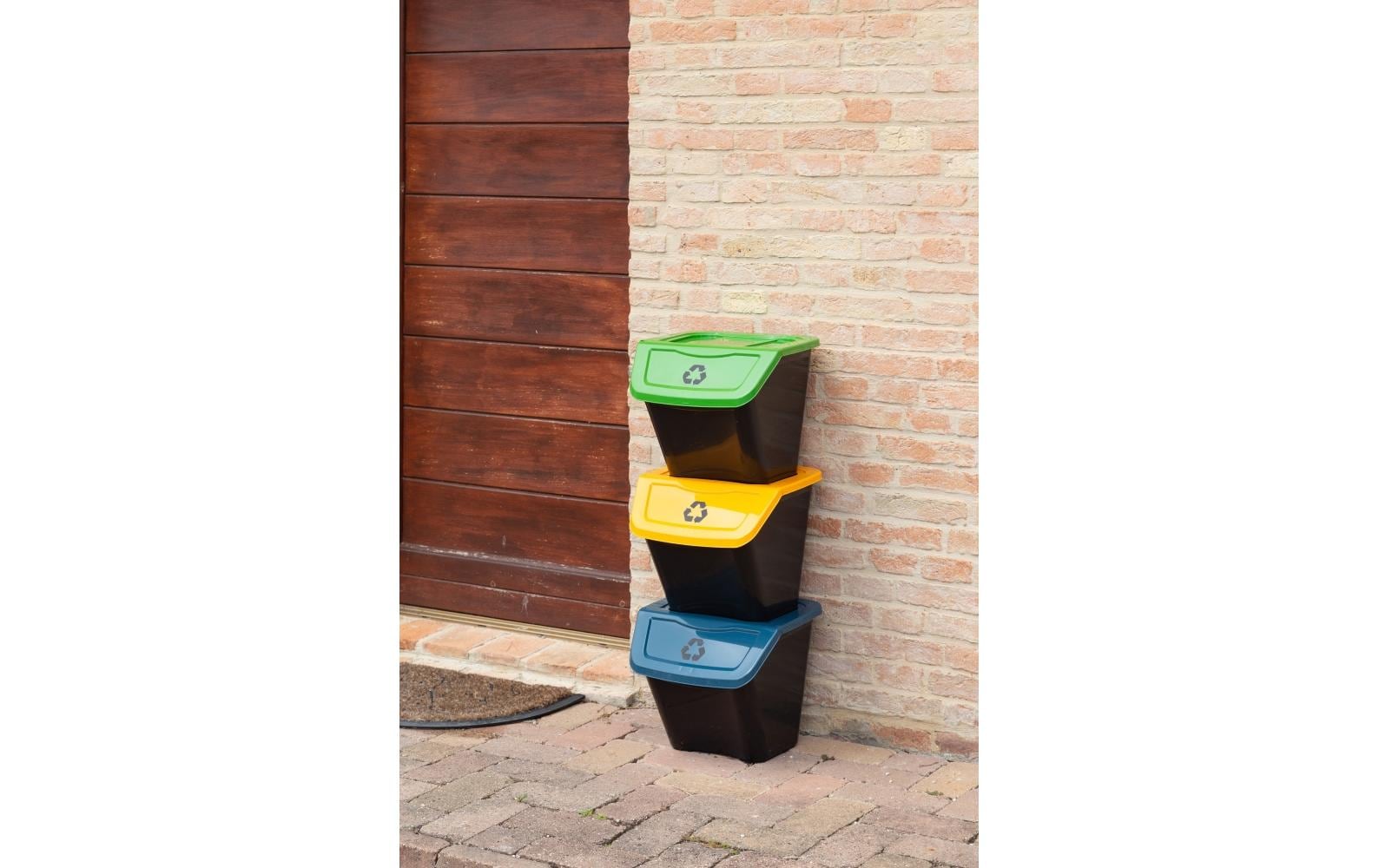 Toomax Recyclingbox Eco – 90 l – Kunststoff – Mehrfarbig – Frostbeständig