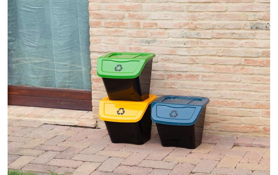 Toomax Recyclingbox Eco – 90 l – Kunststoff – Mehrfarbig – Frostbeständig