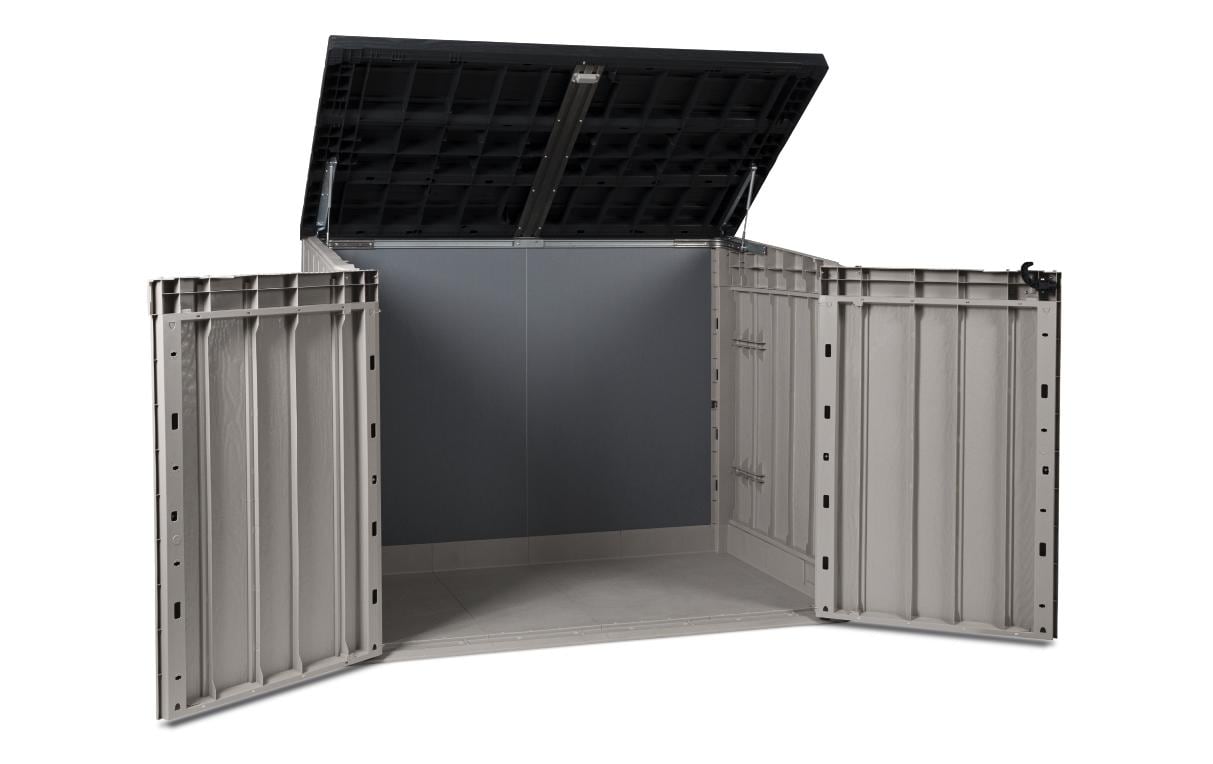 Toomax Stora Way Plus 2XL Aufbewahrungsbox 2270 l – Kunststoff – Anthrazit/Grau/Taupe – 1780 × 1400 × 1090 mm