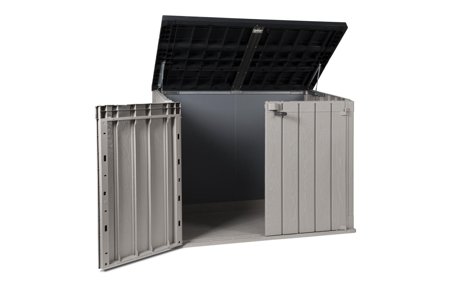 Toomax Stora Way Plus 2XL Aufbewahrungsbox 2270 l – Kunststoff – Anthrazit/Grau/Taupe – 1780 × 1400 × 1090 mm
