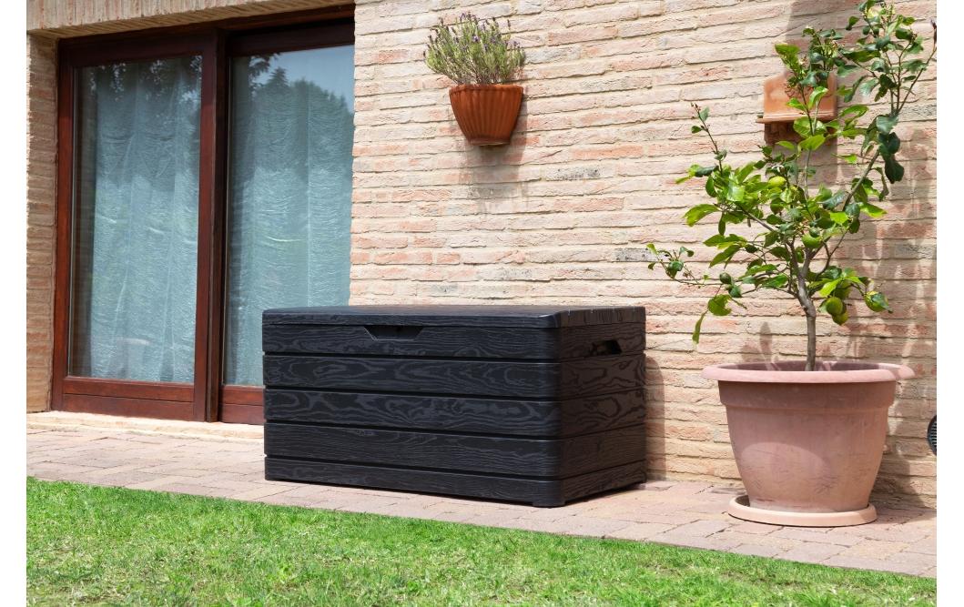 Toomax Dolomiti 500 Aufbewahrungsbox 500 l (mit Deckel) – Kunststoff – Anthrazit – UV-Schutz