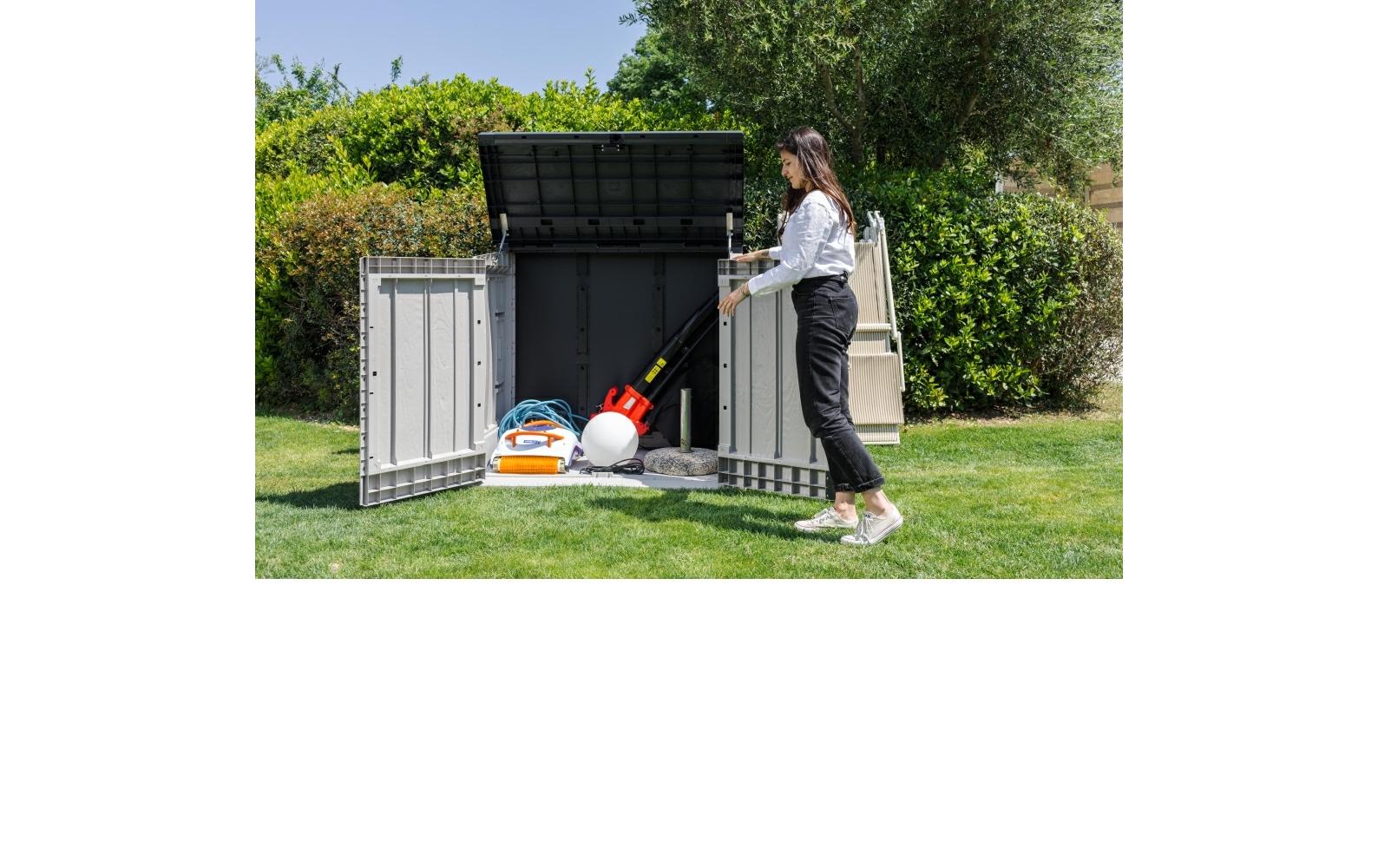 Toomax Stora Way Aufbewahrungsbox 1270 l – Kunststoff – Grau – UV-Schutz