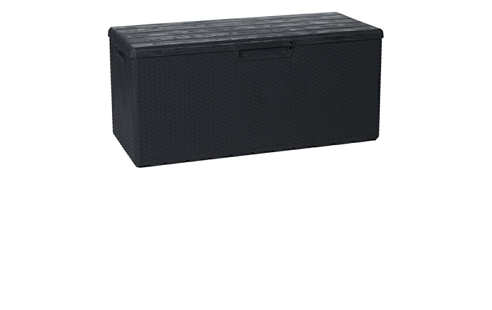 Toomax Portofino Aufbewahrungsbox 340 L – Kunststoff – Anthrazit – UV-beständig – 1237 × 562 × 545 mm