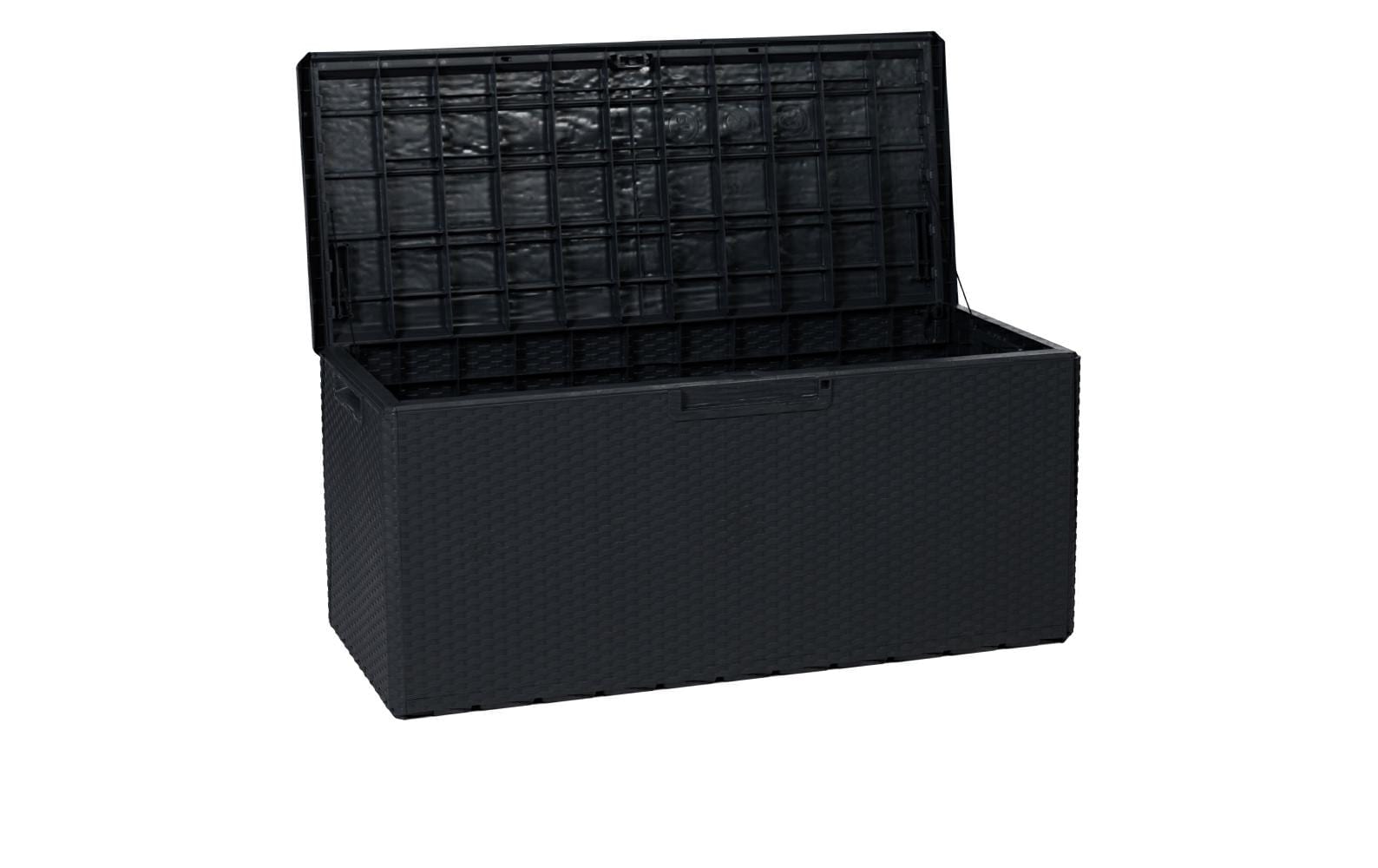 Toomax Portofino Aufbewahrungsbox 340 L – Kunststoff – Anthrazit – UV-beständig – 1237 × 562 × 545 mm