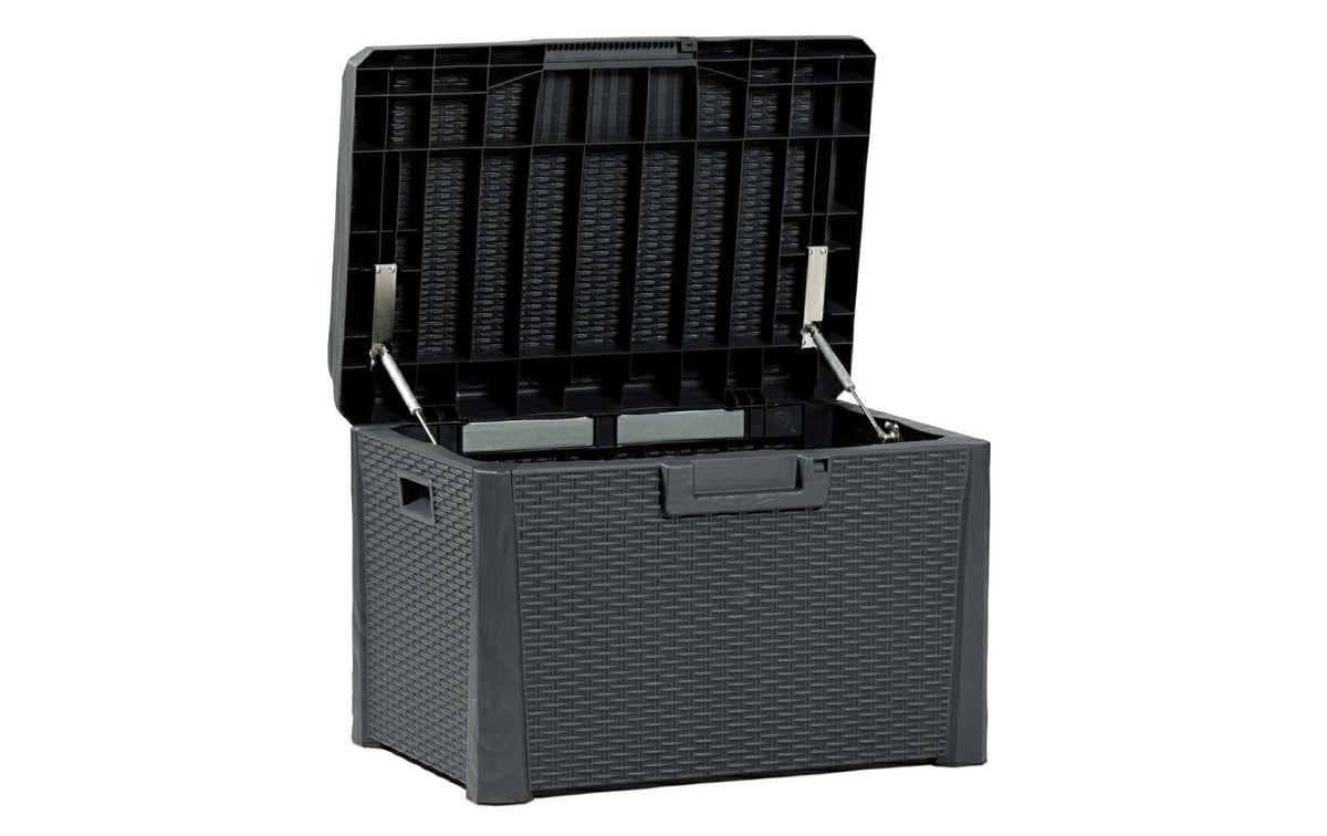 Toomax Santorini Plus Aufbewahrungsbox 125 l – Kunststoff – Anthrazit – 730 × 495 × 505 mm
