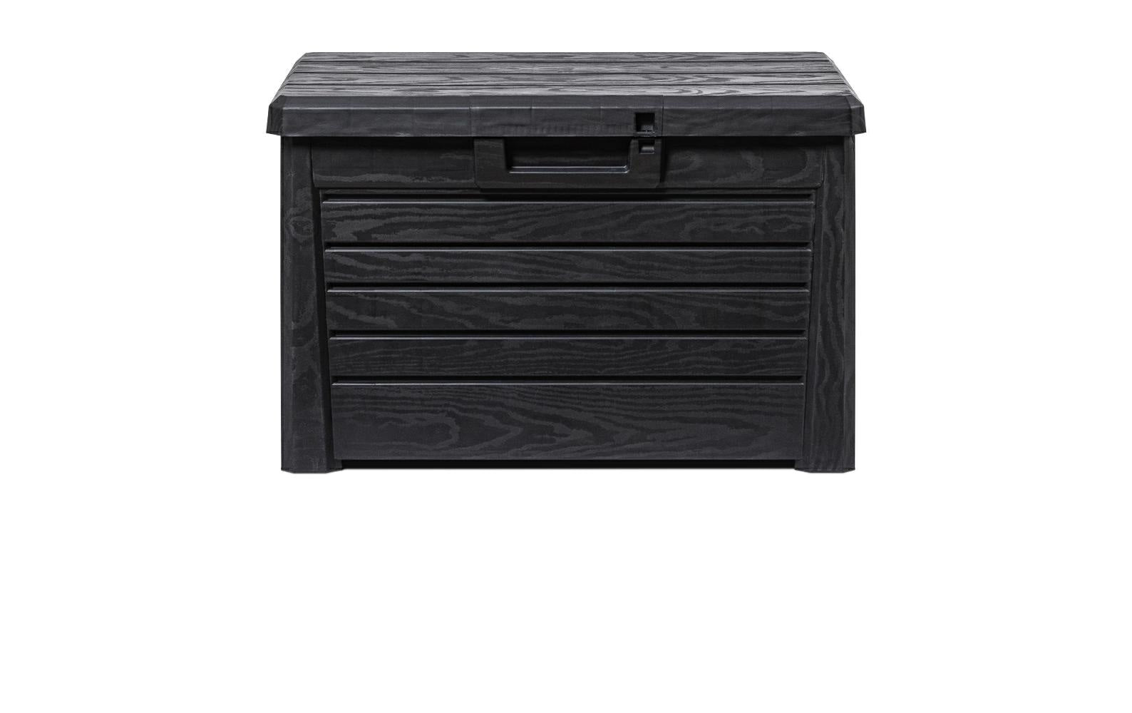 Toomax Florida Aufbewahrungsbox 120 l – Kunststoff – Anthrazit – UV-beständig – 730 × 465 × 505 mm