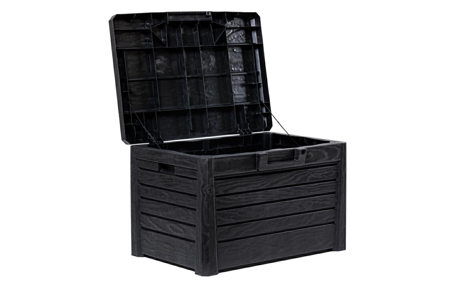 Toomax Florida Aufbewahrungsbox 120 l – Kunststoff – Anthrazit – UV-beständig – 730 × 465 × 505 mm