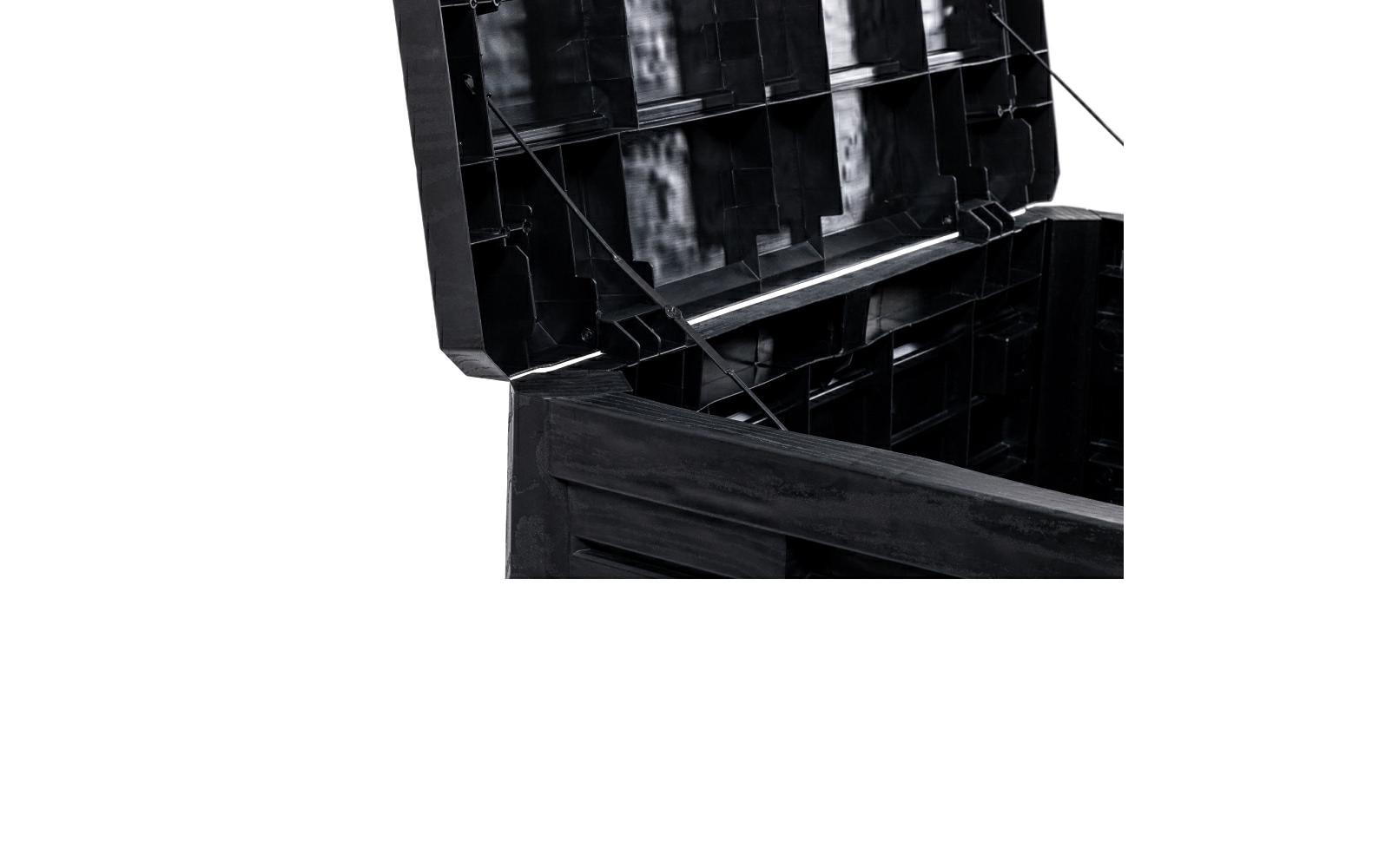 Toomax Florida Aufbewahrungsbox 120 l – Kunststoff – Anthrazit – UV-beständig – 730 × 465 × 505 mm