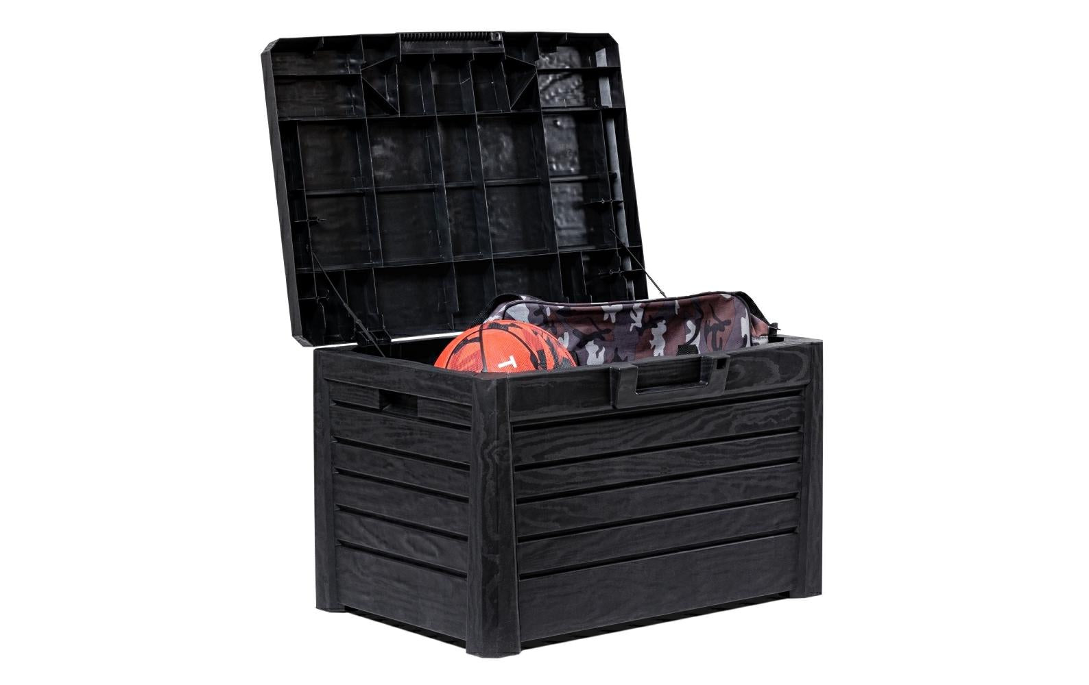 Toomax Florida Aufbewahrungsbox 120 l – Kunststoff – Anthrazit – UV-beständig – 730 × 465 × 505 mm