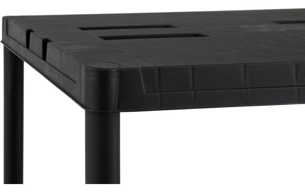 Toomax Freistehendes Büro-/Lagerregal – 4 Böden – 90 × 40 × 138 cm – 100 kg/Boden – Schwarz – Kunststoff