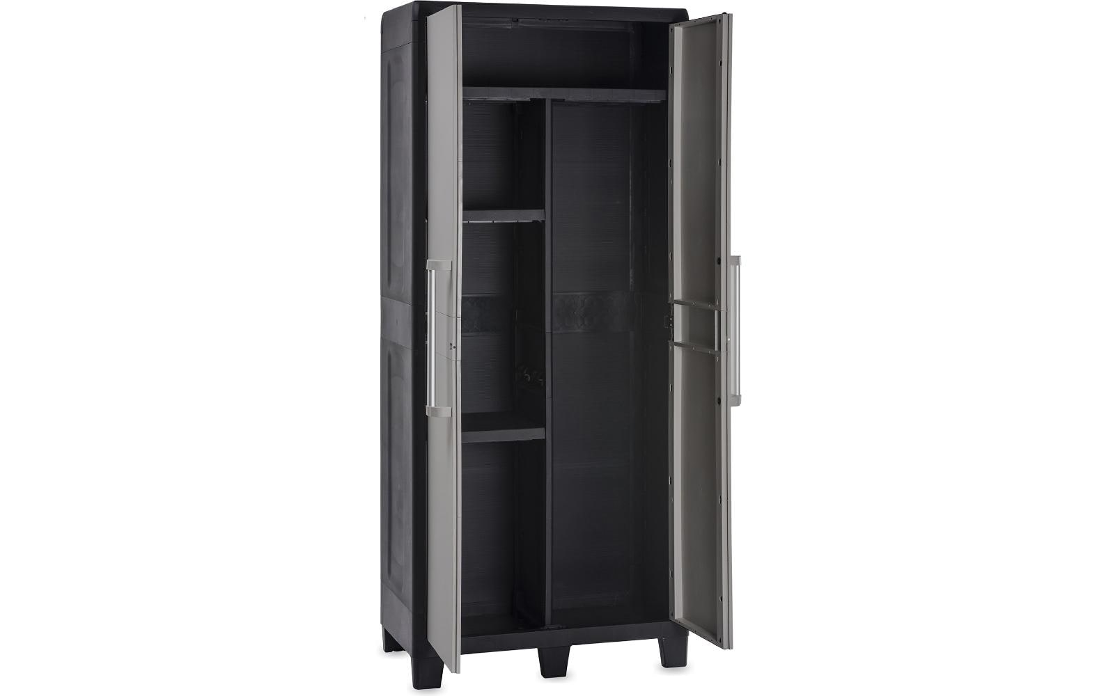 Toomax Aktenschrank, 3 Tablare, Kunststoff, 780 × 490 × 1820 mm, Grau