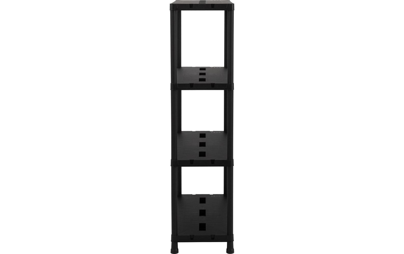 Toomax Freistehendes Büro-/Lagerregal – 4 Böden – 71 × 35 × 138 cm – 25 kg pro Boden – Schwarz