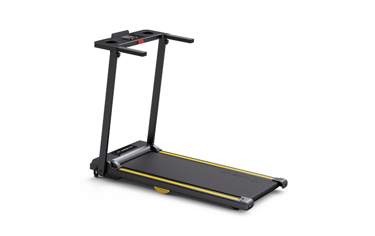 Urevo Foldi – Laufband Mini 2, 10 km/h, 120 kg – Orange/Schwarz