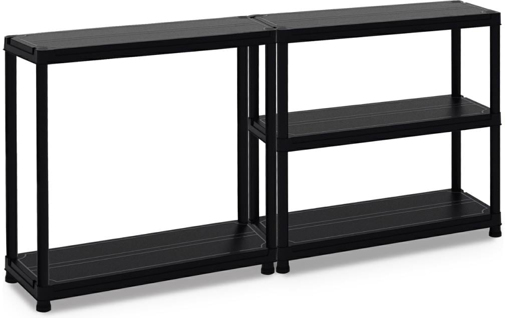 Toomax Büro-/Lagerregal freistehend, 104-5 – 5 Böden – 100 × 40 × 180 cm – 140 kg/Boden – schwarz – Kunststoff