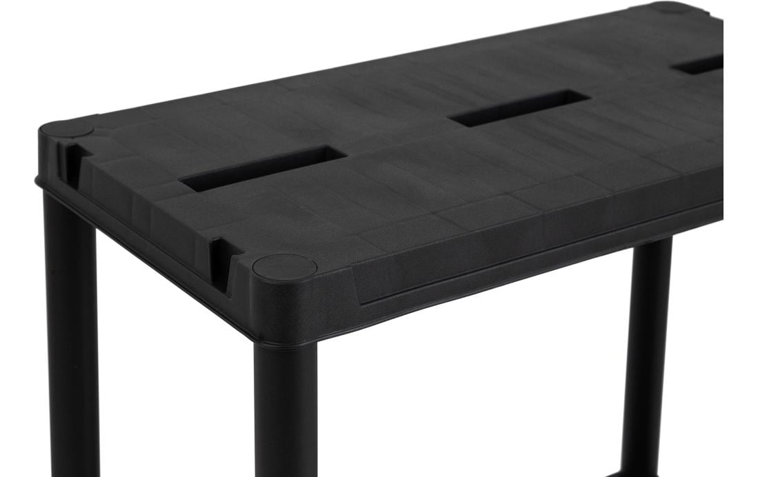 Toomax Lagerregal – 5 Böden – 60 × 30 × 180 cm – 50 kg/Boden – Schwarz – Kunststoff