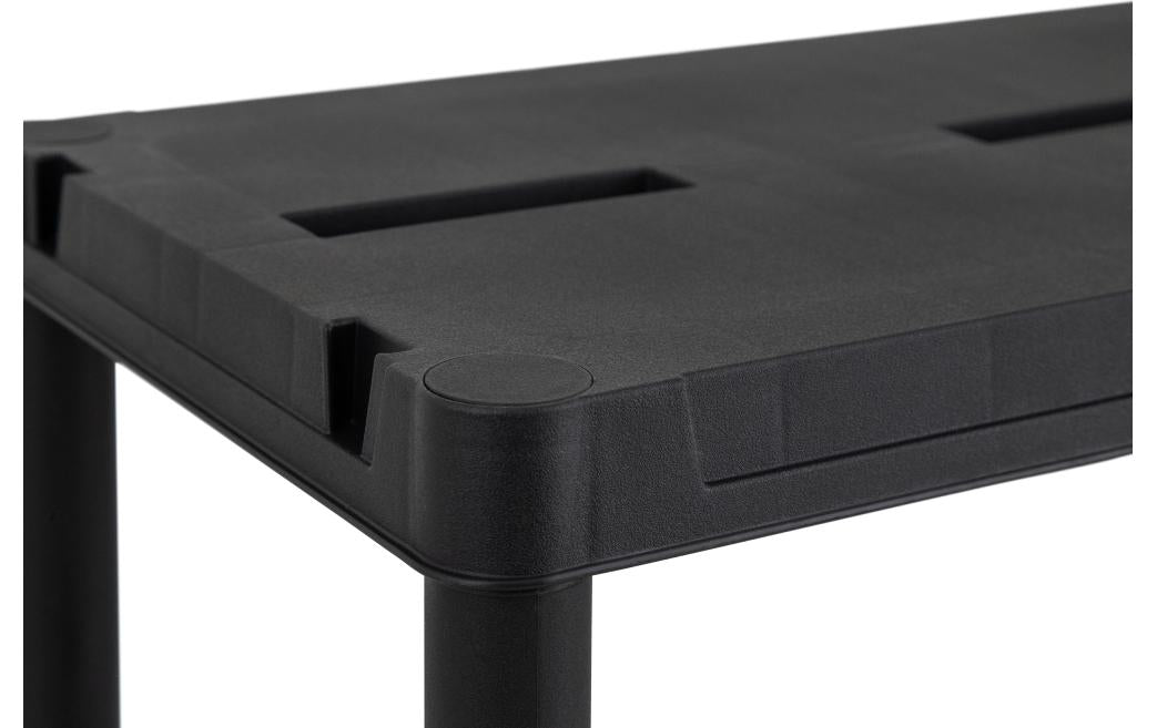 Toomax Lagerregal – 5 Böden – 60 × 30 × 180 cm – 50 kg/Boden – Schwarz – Kunststoff