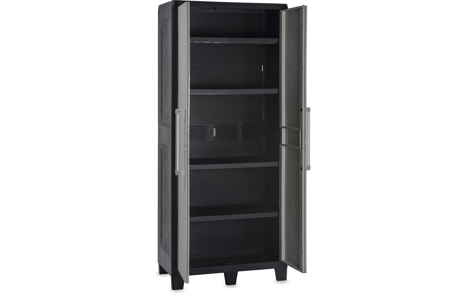 Toomax Aktenschrank, 4 Tablare, Aluminium, Kunststoff, 780 × 490 × 1820 mm, Grau