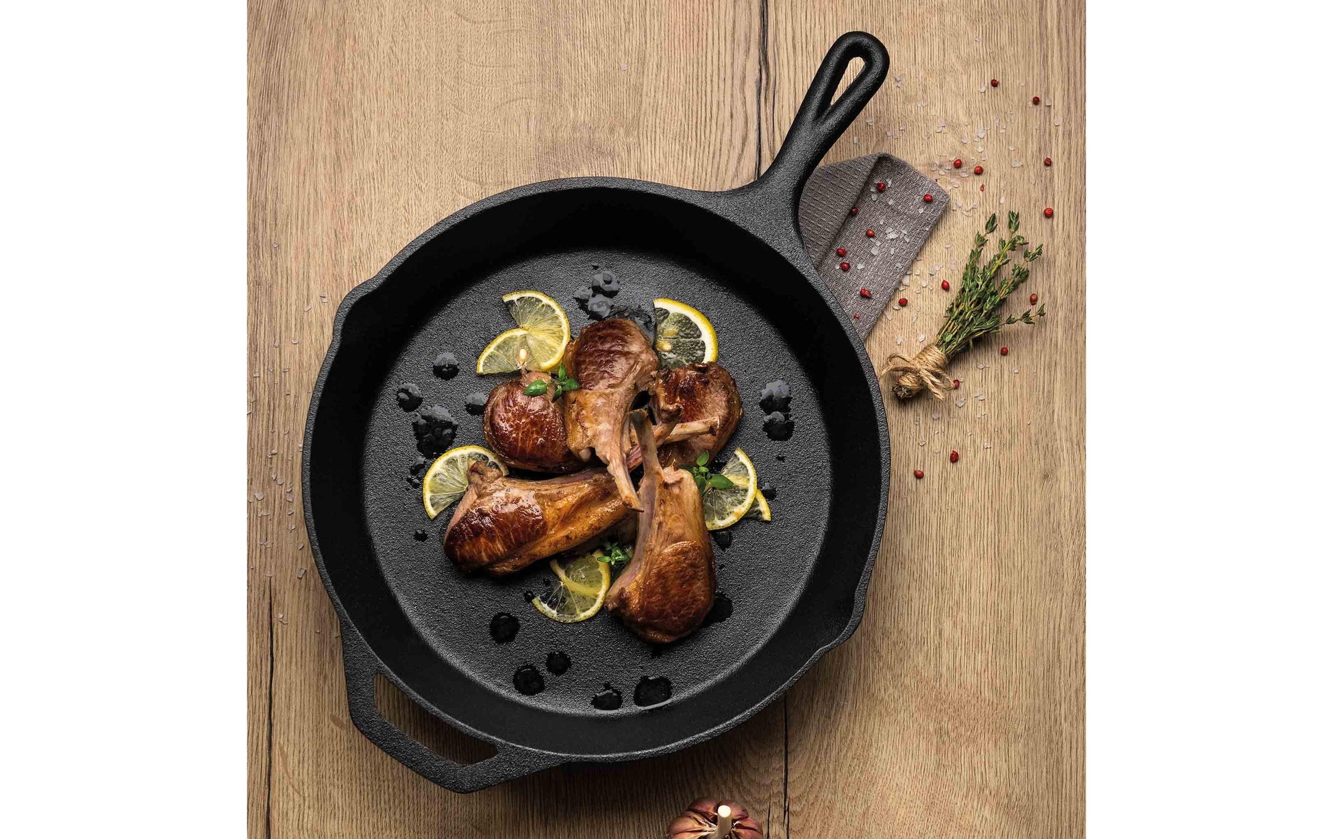 Tramontina Fonduepfanne BLACK – Ø 30 cm – Gusseisen