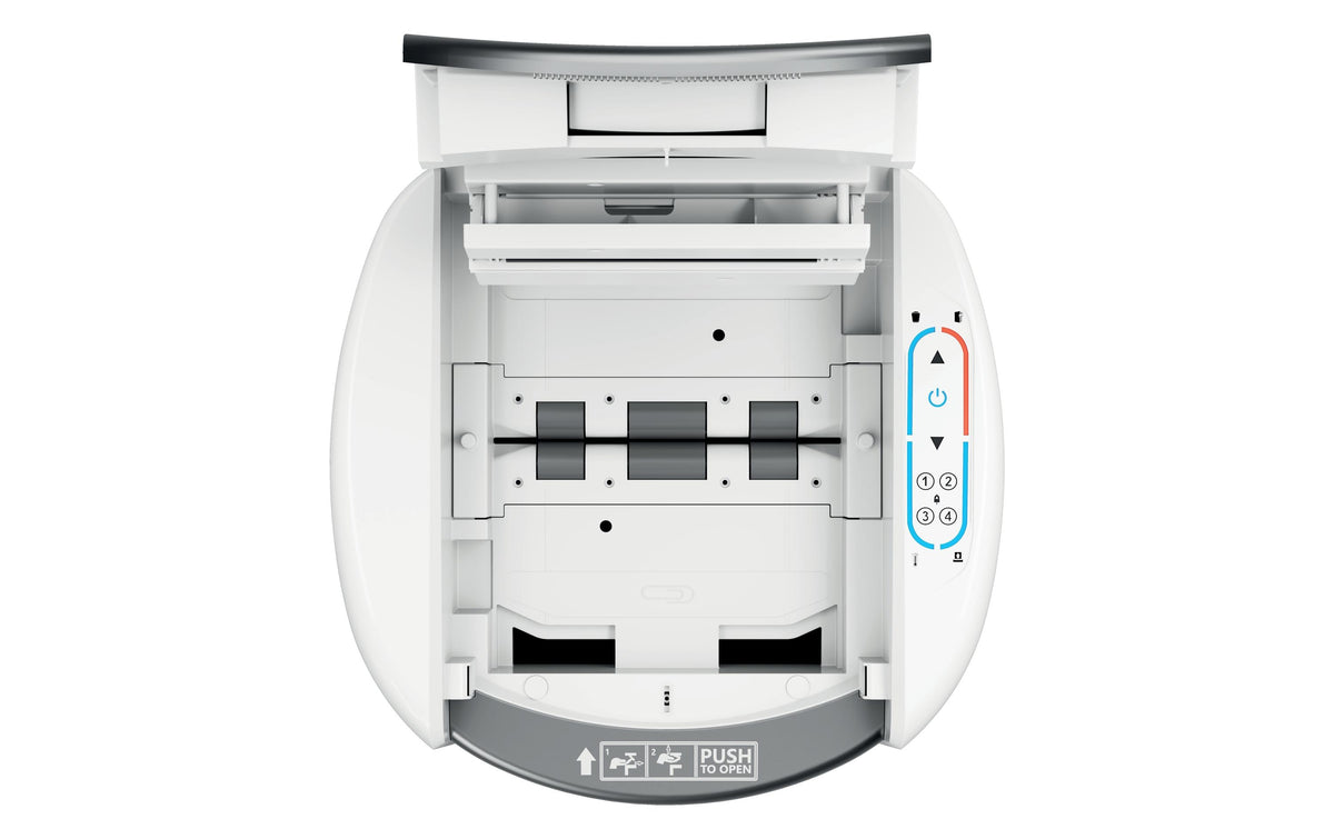 Leitz bürogeräte Leitz IQ OptiMax Autofeed 300M Aktenvernichter – Mikroschnitt, P-5, 2 × 15 mm, AutoFeed 300 Blatt