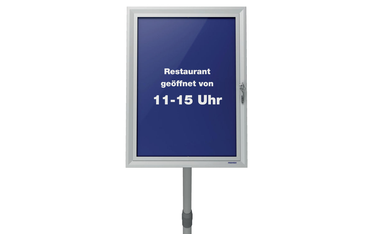 Franken Infoständer A3 – abschliessbar – weiss – PRO