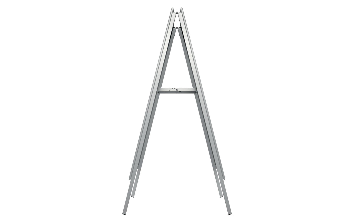 Franken Kundenstopper X-tra Line – für A1 – wetterfest – silber – Aluminium – 660×1050×550 mm