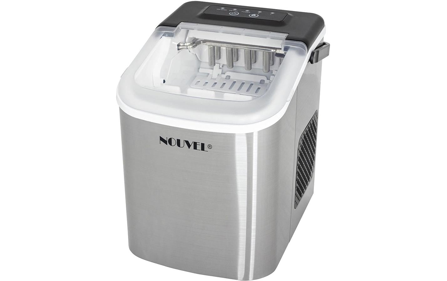 Nouvel Eiswürfelmaschine Arctic – 12 kg/24h, 1,2 l – silber