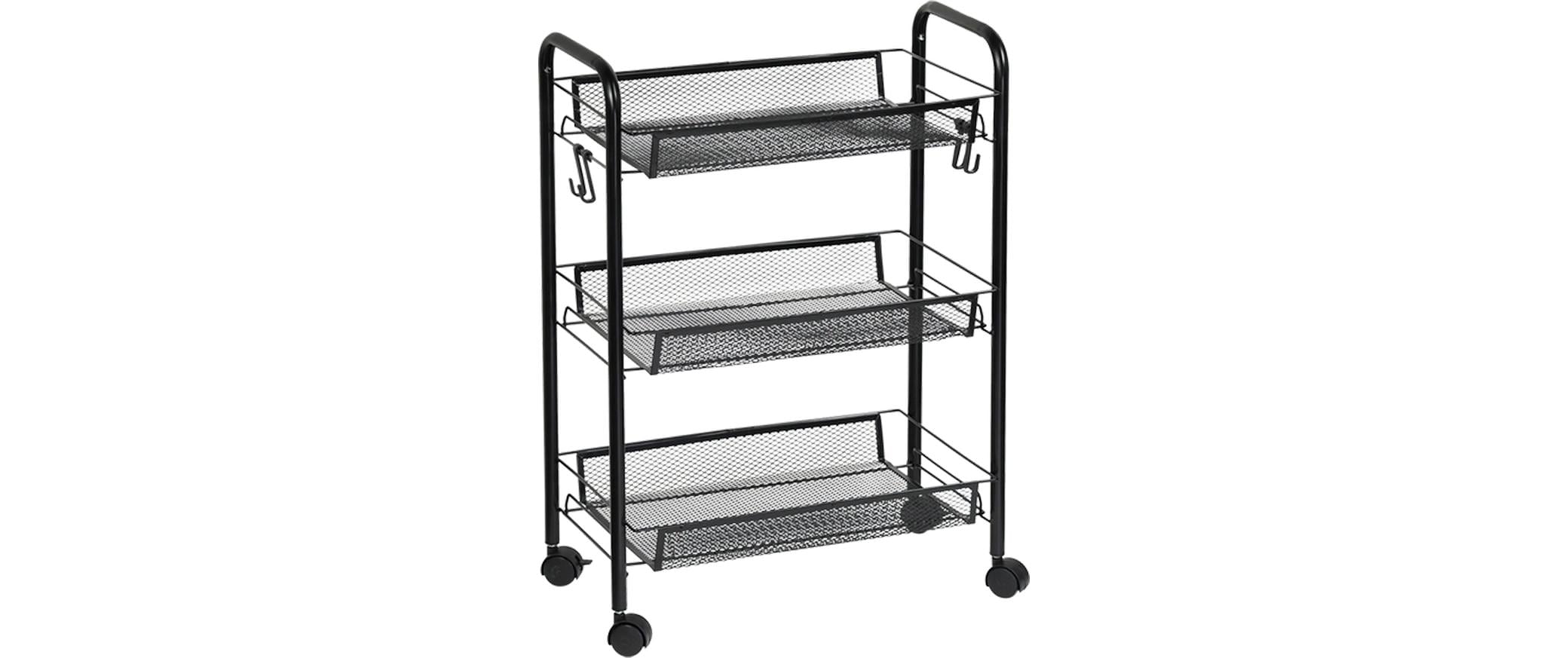 Kesper Rollwagen – Metall – Schwarz – 440 × 635 × 260 mm