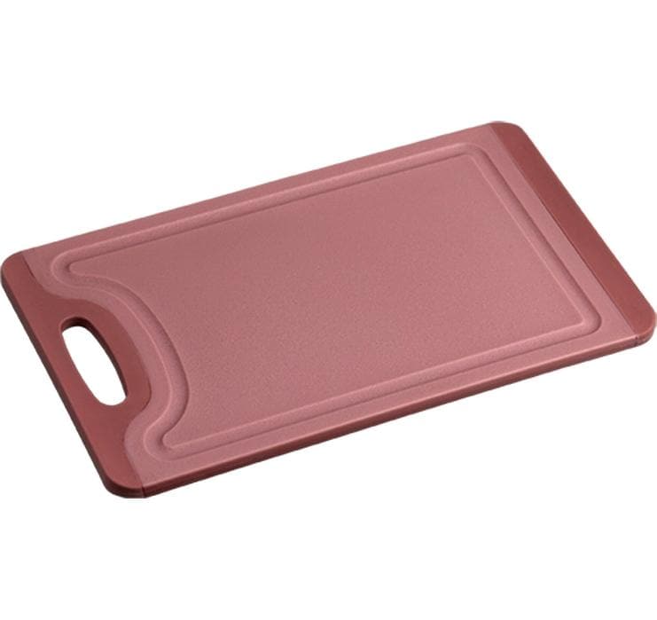 Kesper Schneidebrett 14 × 23,5 × 0,8 cm, Kunststoff, mit Rutsch-Stopp, Rot