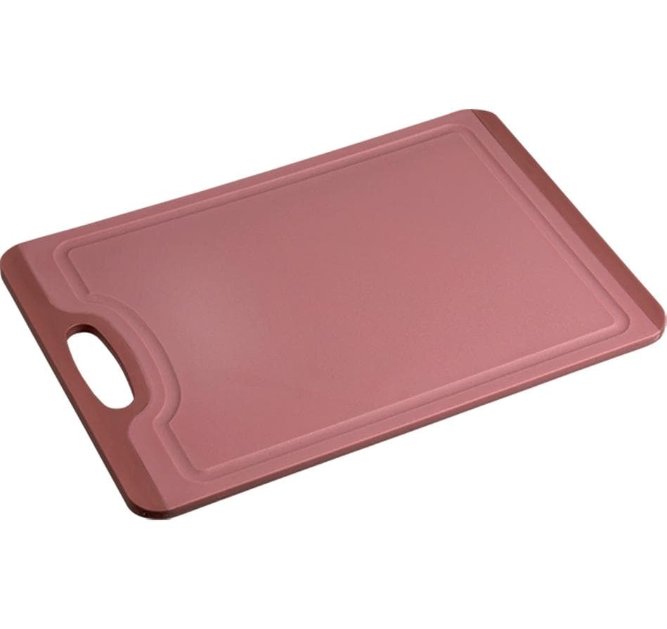 Kesper Schneidebrett 24,5 × 36,5 × 0,9 cm, Kunststoff, mit Rutsch-Stopp, Rot