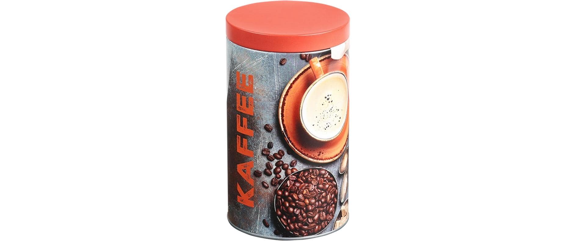 Kesper Vorratsdose 1,8 l, Ø 11 × 19 cm, Metall, Rot/Orange