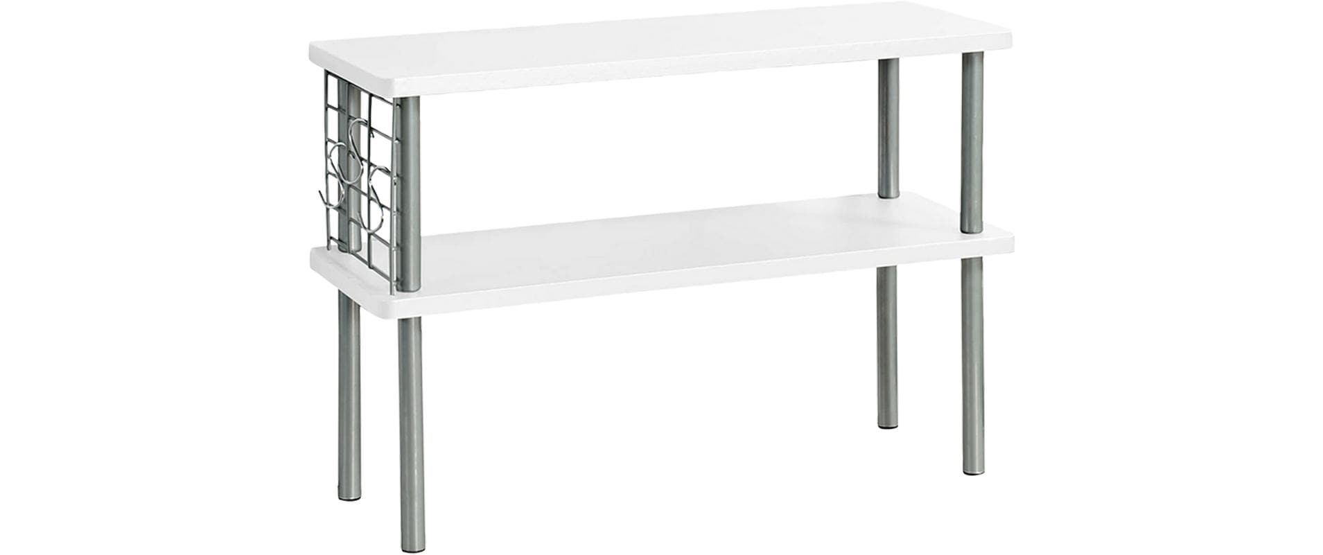 Kesper Küchenregal 2 Etagen, 55 × 20 × 38 cm, Metall/MDF, Weiss