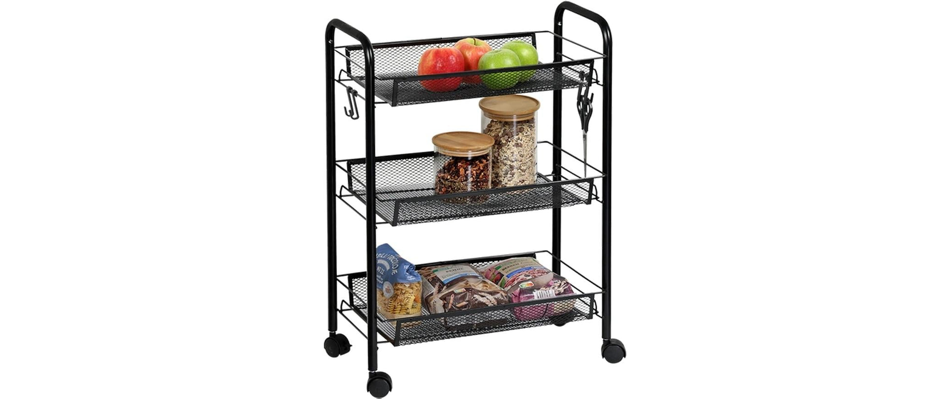 Kesper Rollwagen – Metall – Schwarz – 440 × 635 × 260 mm