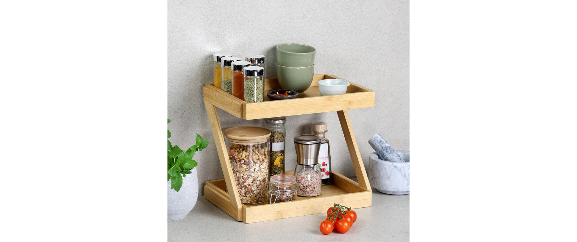 Kesper Wandhalterung – Bambus – Braun – 330 × 210 × 260 mm
