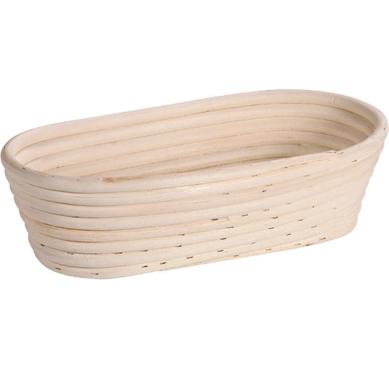 Kesper Gärkörbchen 15 × 28 × 8 cm, Baumwolle/Rattan, Creme