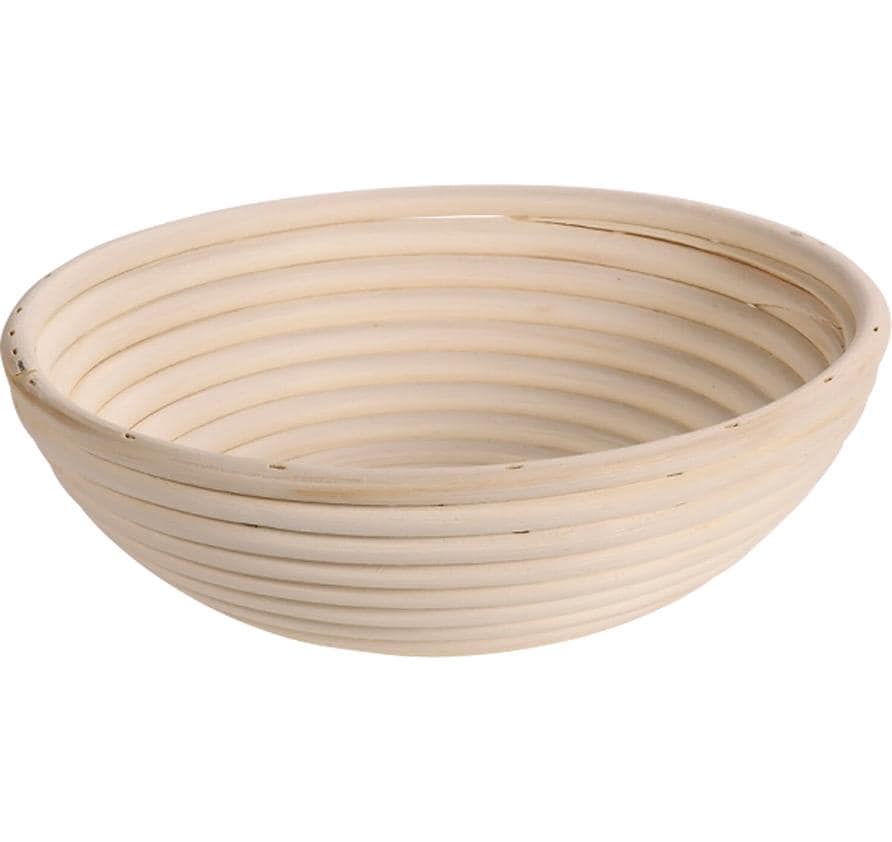 Kesper Gärkörbchen Ø 25 × 8 cm, Rattan/Baumwolle, Creme