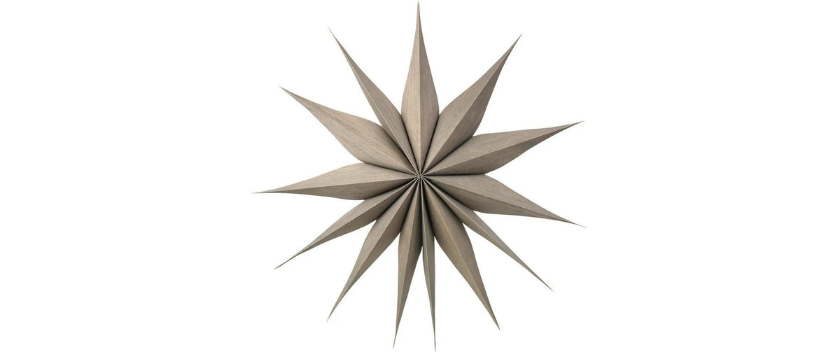 Broste copenhagen Venok Stern – 70 × 70 cm – Weide & Sperrholz, grau