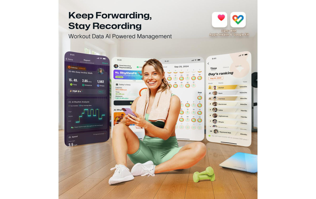 Urevo Foldi – Laufband Mini 2, 10 km/h, 120 kg – Orange/Schwarz
