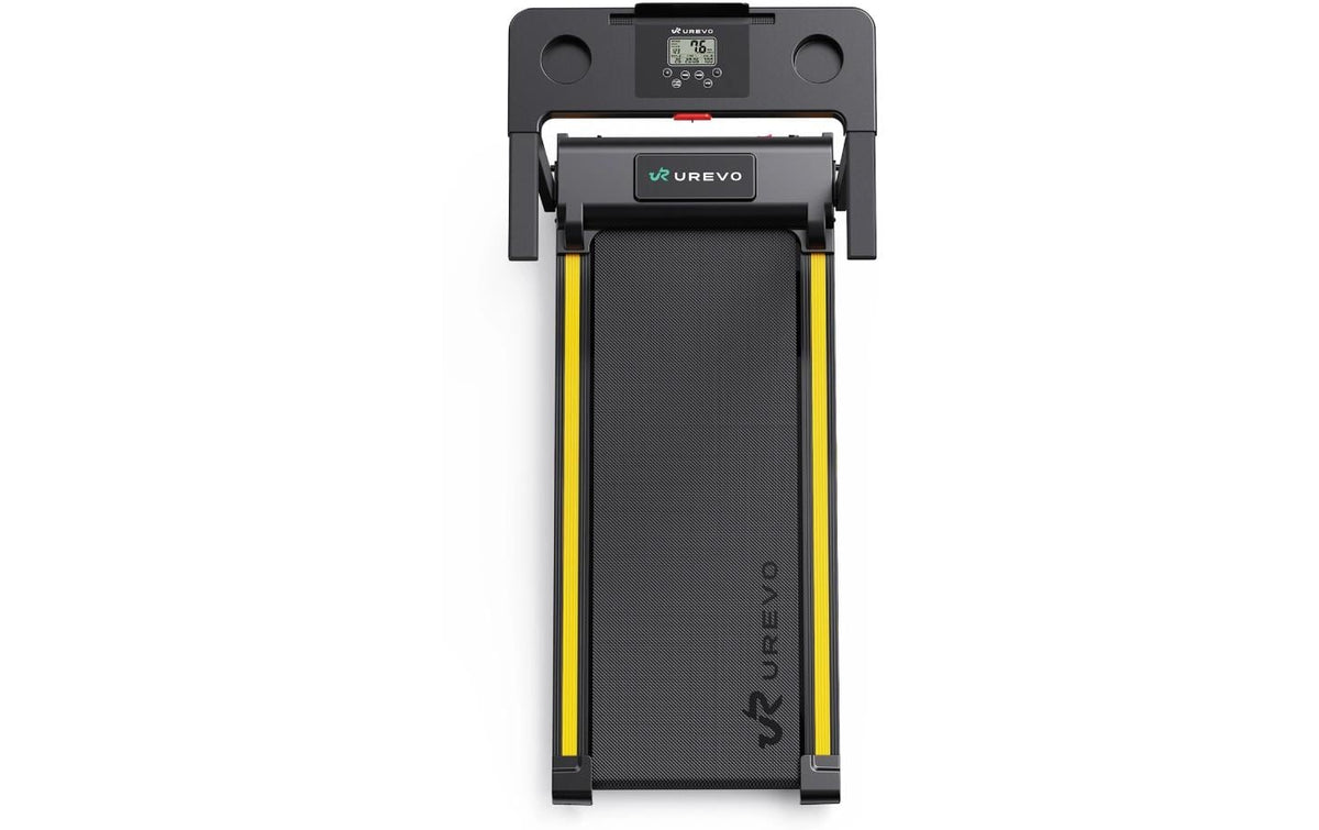 Urevo Foldi – Laufband Mini 2, 10 km/h, 120 kg – Orange/Schwarz