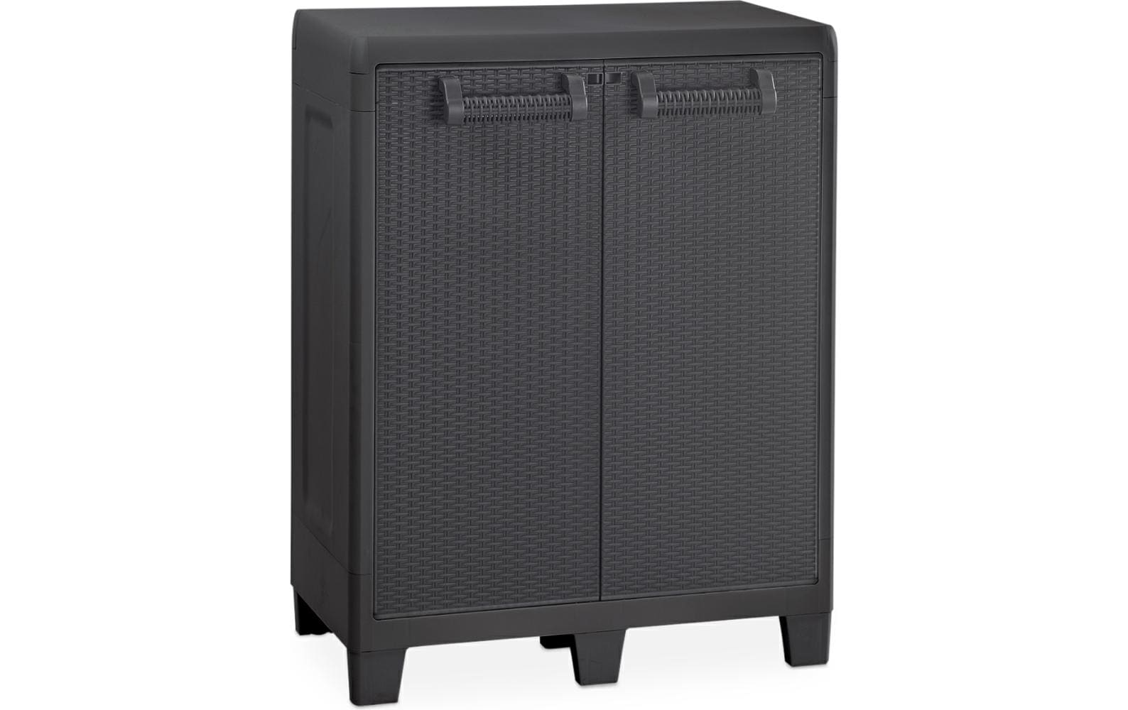 Toomax Santorini XL – Aktenschrank, 2 Tablare, Kunststoff, 781 × 490 × 1008 mm, Schwarz