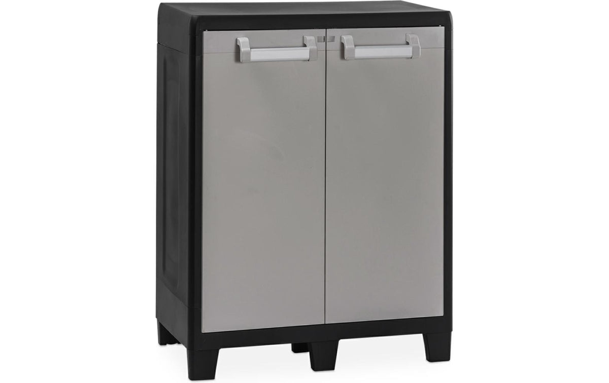 Toomax Aktenschrank, 2 Tablare, Kunststoff, 790 × 244 × 455 mm, Grau
