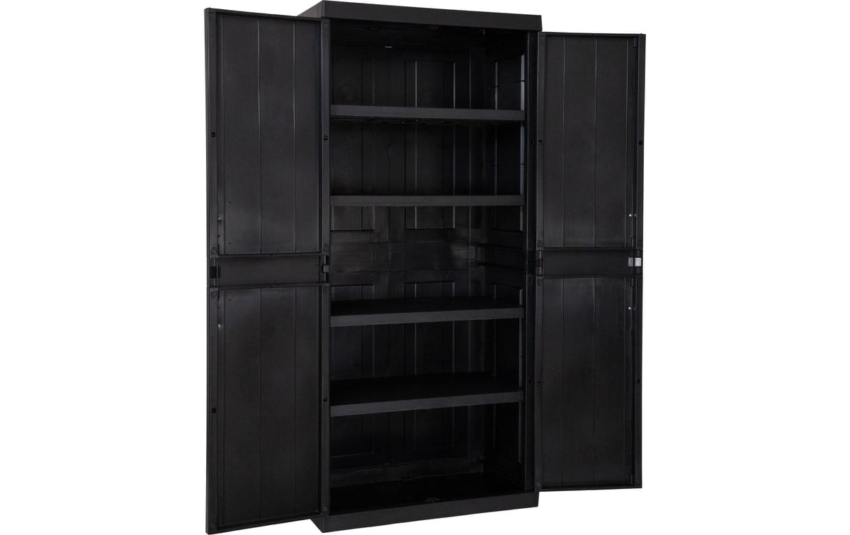 Toomax Schrank, 4 Tablare, Aluminium, 890 × 540 × 1900 mm, Grau