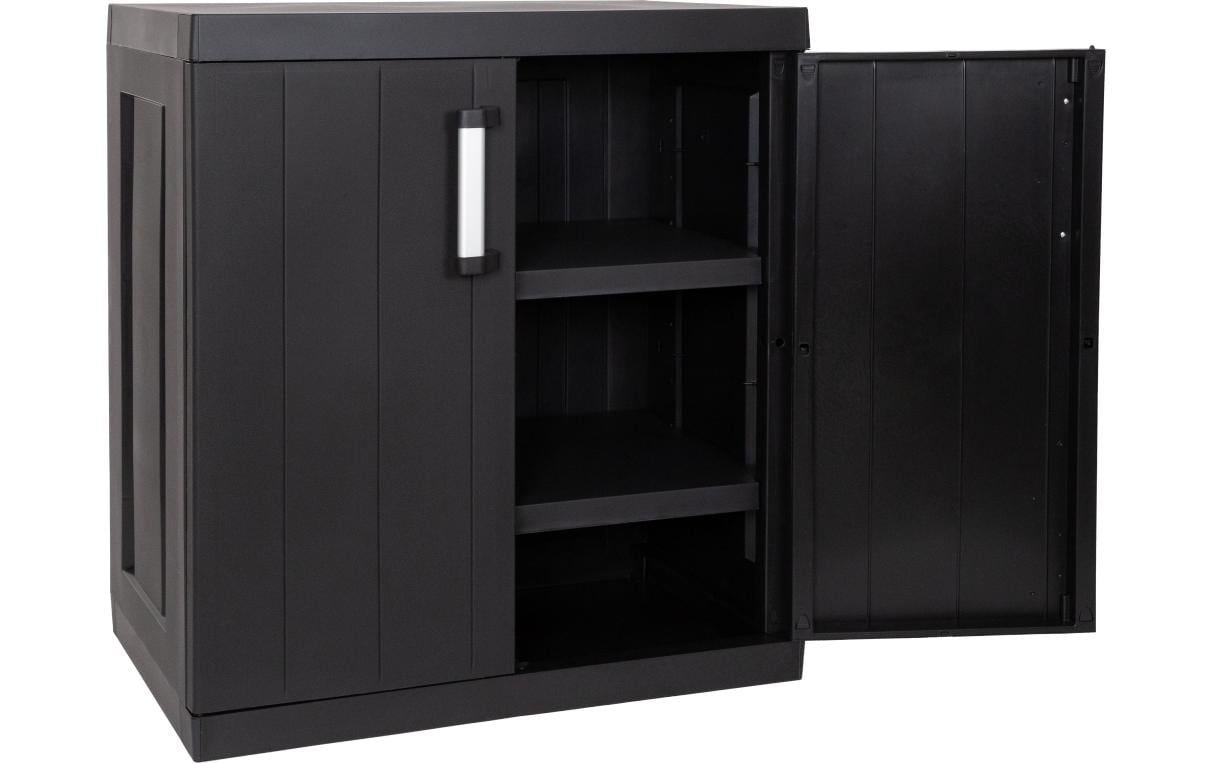 Toomax Mega-Niedriger Schrank – Aktenschrank, 2 Tablare, Kunststoff, 890 × 540 × 960 mm, Grau