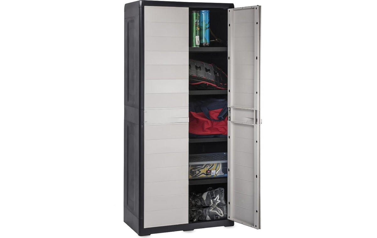 Toomax Schrank – 4 Tablare, Kunststoff, 780 × 460 × 1750 mm, Grau