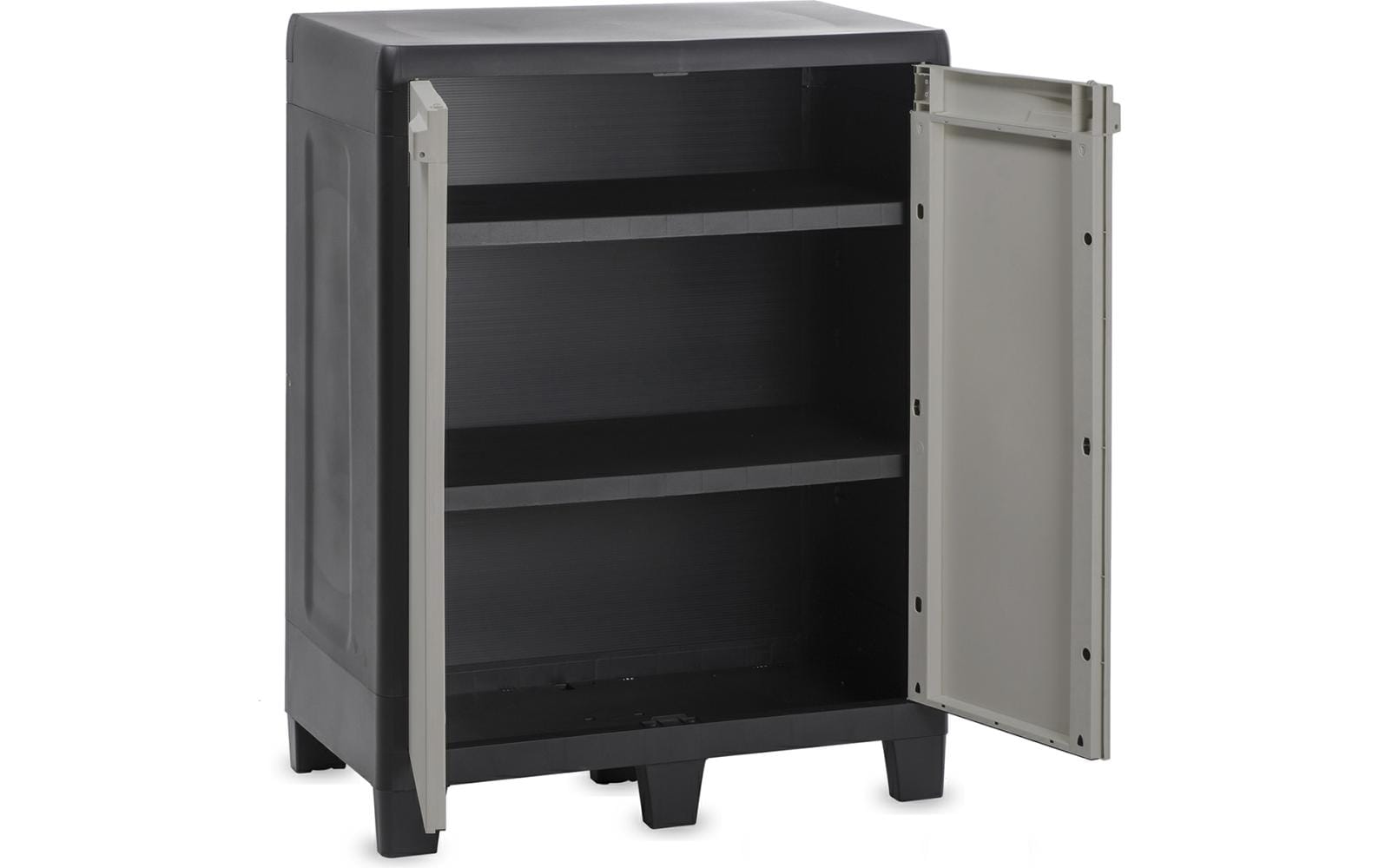 Toomax Aktenschrank, 2 Tablare, Kunststoff, 790 × 244 × 455 mm, Grau