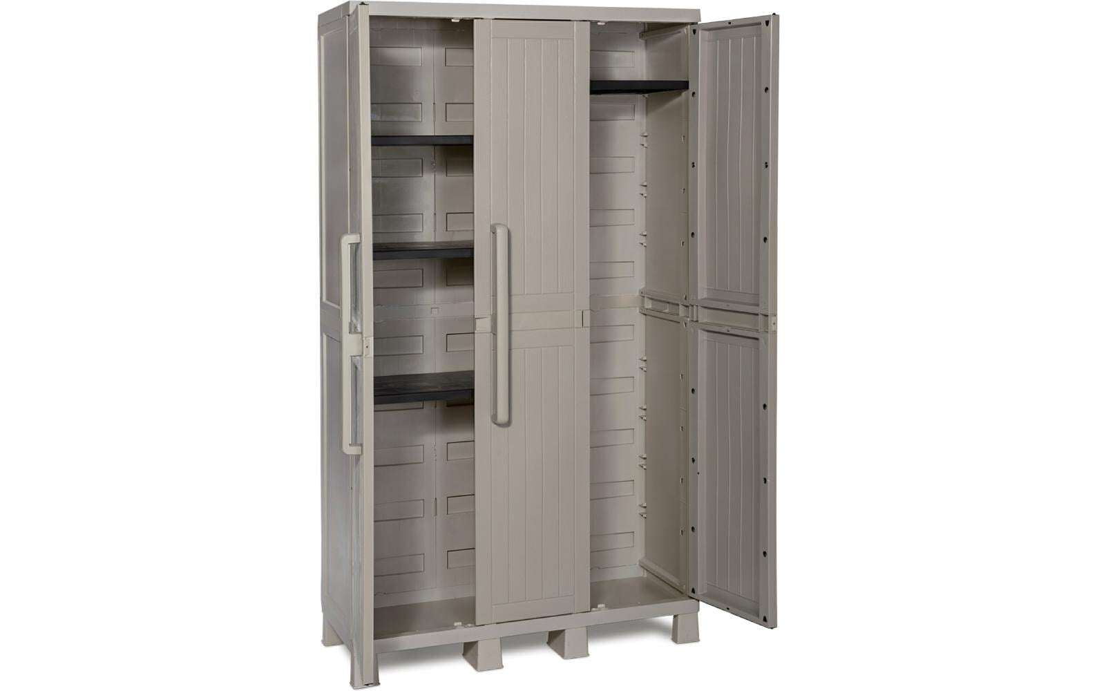 Toomax Aktenschrank, 4 Tablare, Kunststoff, 965 × 381 × 1727 mm, Warmgrau