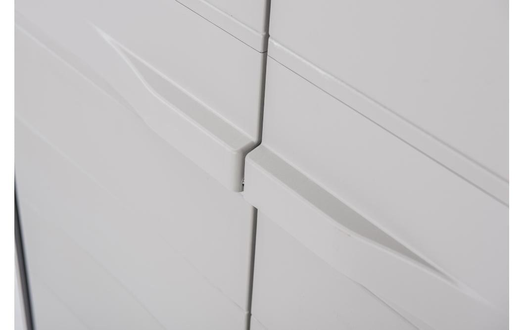 Toomax Schrank – 4 Tablare, Kunststoff, 780 × 460 × 1750 mm, Grau