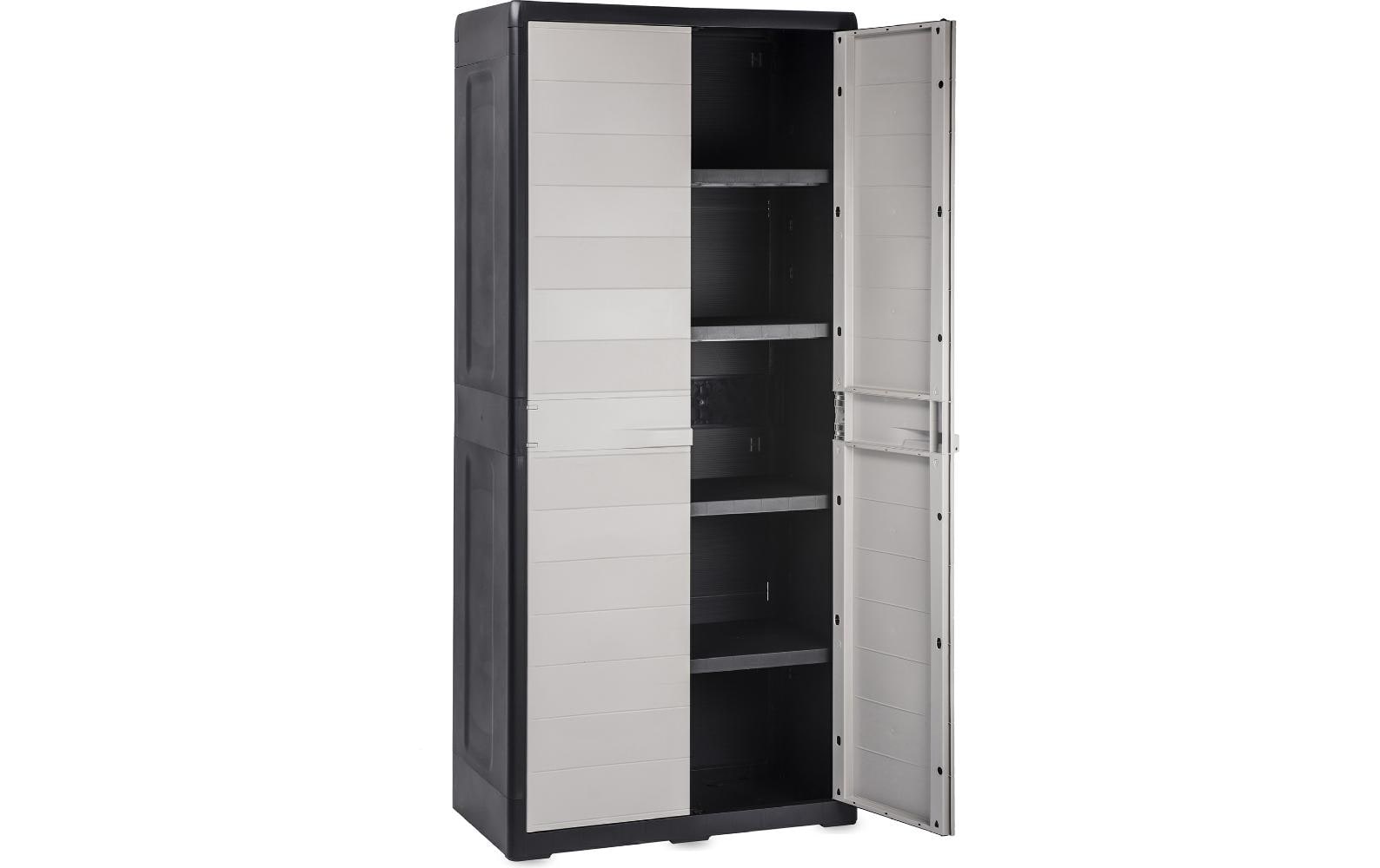 Toomax Schrank – 4 Tablare, Kunststoff, 780 × 460 × 1750 mm, Grau